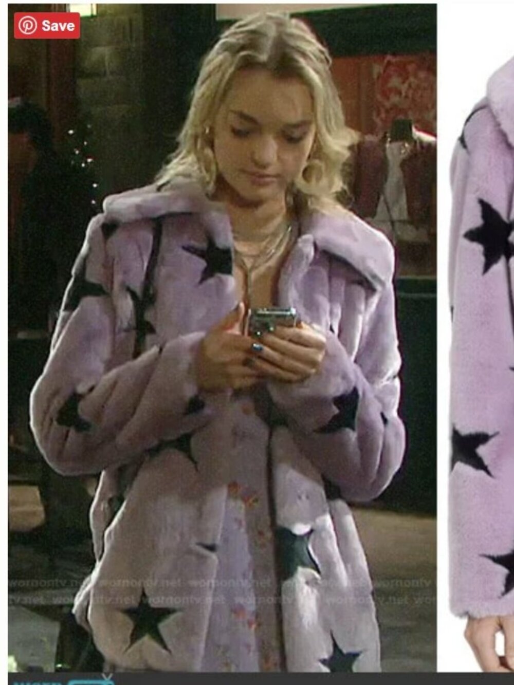 Avec Les Filles Purple star coat, Size M NWOT - Picture 3 of 6